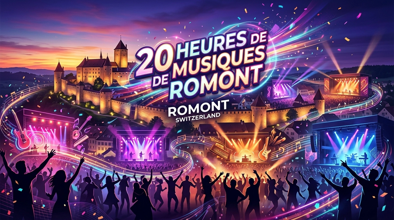 20 Heures de Musiques de Romont 2028 – Musikfestival in der Altstadt Romont