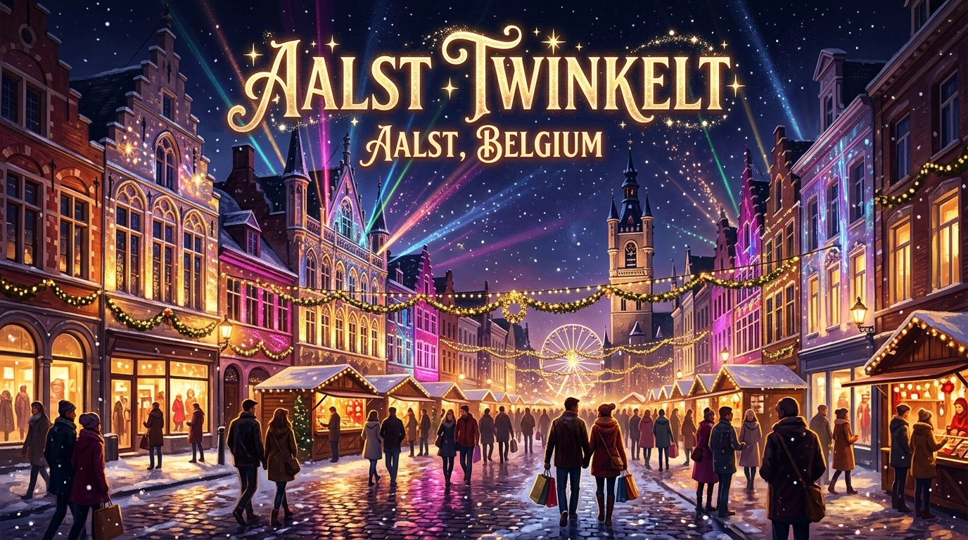 Aalst Twinkelt in Aalst (Belgien) 2026/2027: Einkaufsnacht, Lichter und Programm