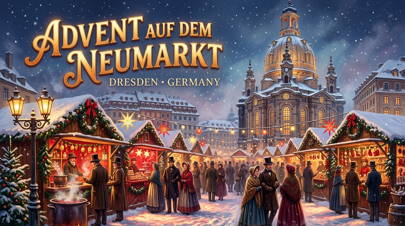 Advent auf dem Neumarkt Dresden 2026 – Historischer Weihnachtsmarkt