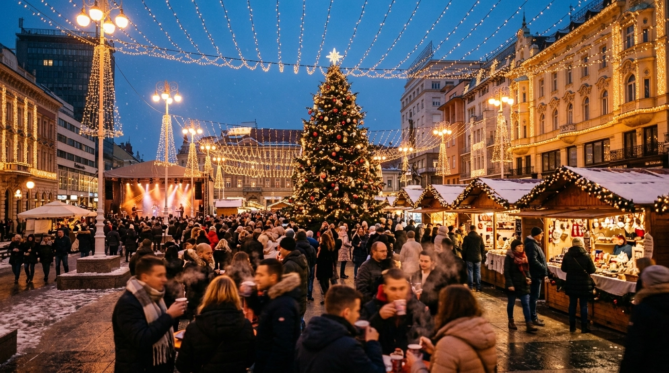 Advent in Zagreb 2026: Weihnachtsmarkt und Winterfestival in Kroatien