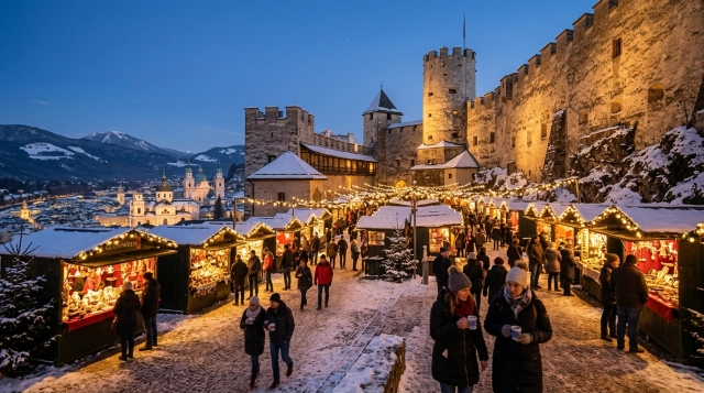 Adventmarkt Festung Hohensalzburg 2026: Weihnachtsmarkt hoch über Salzburg