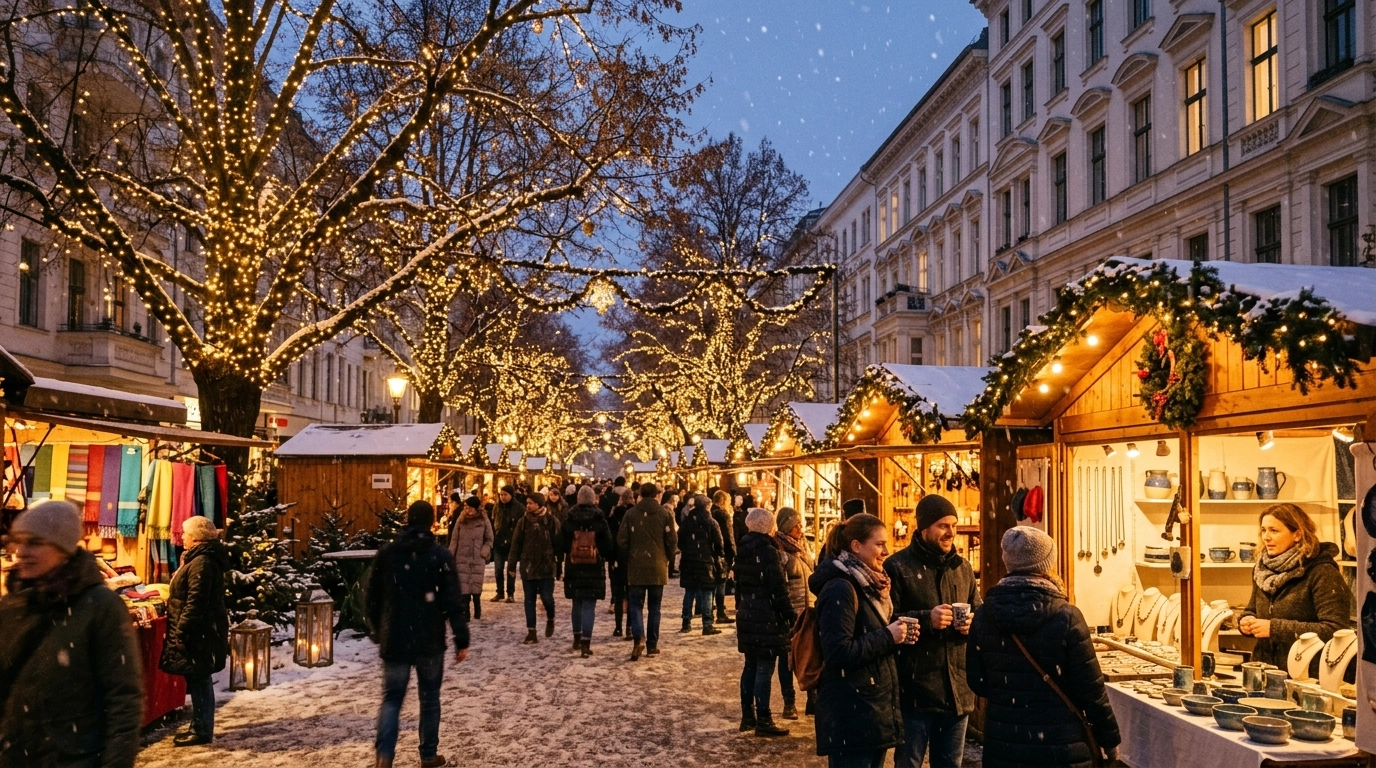 Adventmarkt in der Leonhardtstraße 2026 – Kunsthandwerk & Kiez-Atmosphäre in Charlottenburg
