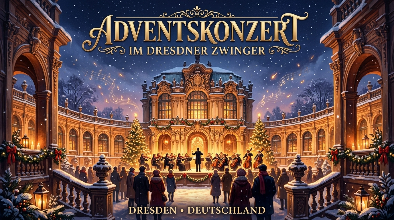 Adventskonzert im Dresdner Zwinger 2026: Klassik und Weihnachtsmelodien im Wallpavillon