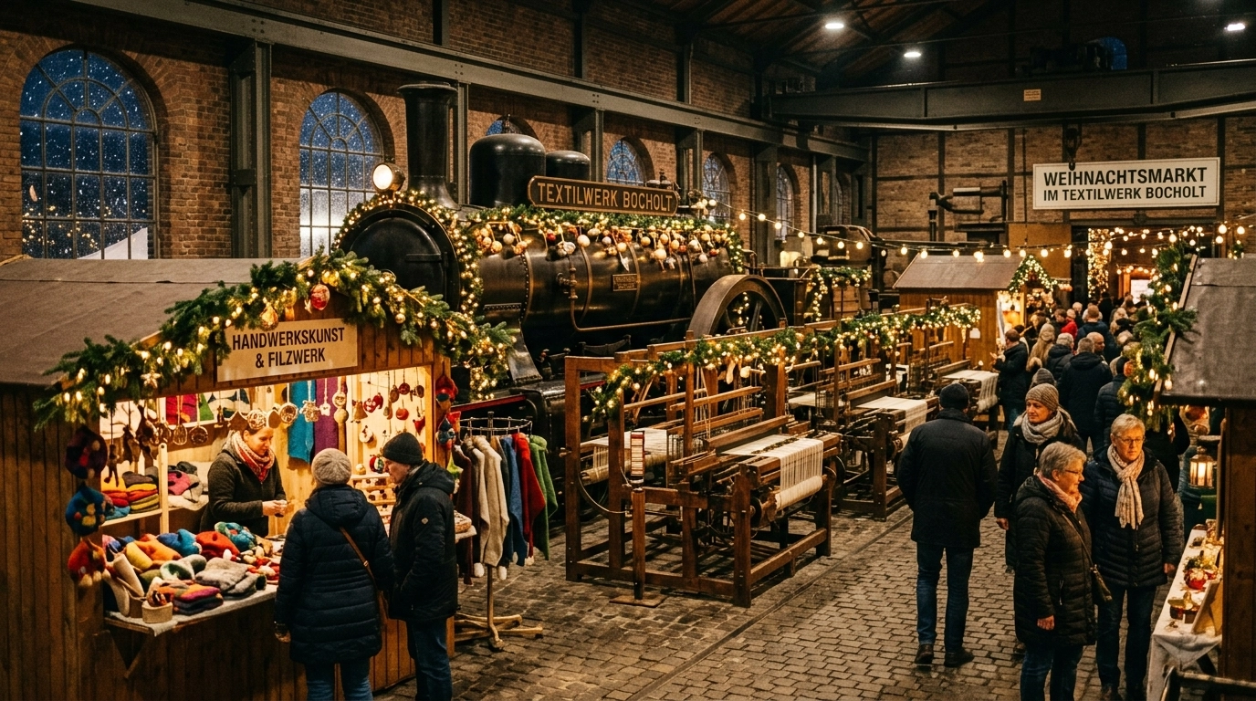 Adventsmarkt TextilWerk Bocholt 2026/2027: Christmas Market & Crafts at the Industrial Museum