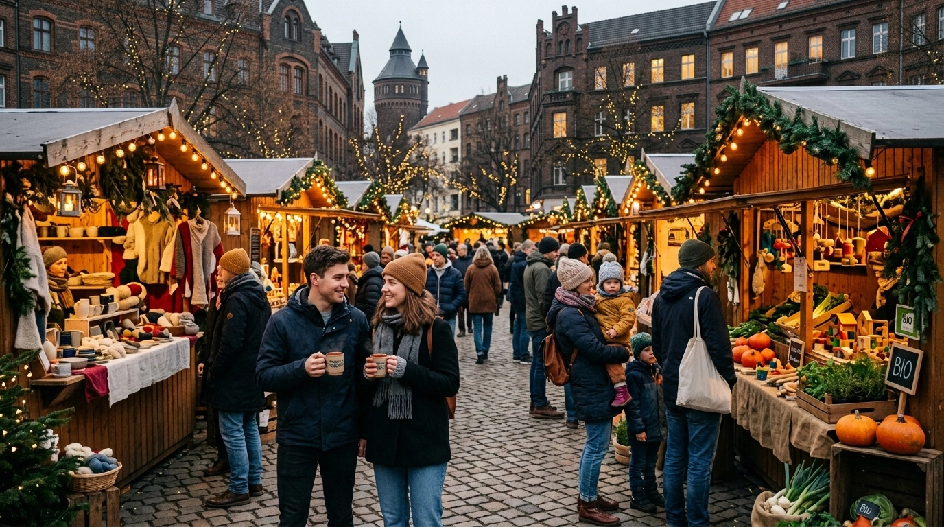 Adventsökomarkt am Kollwitzplatz 2026 – Nachhaltiger Weihnachtsmarkt in Berlin