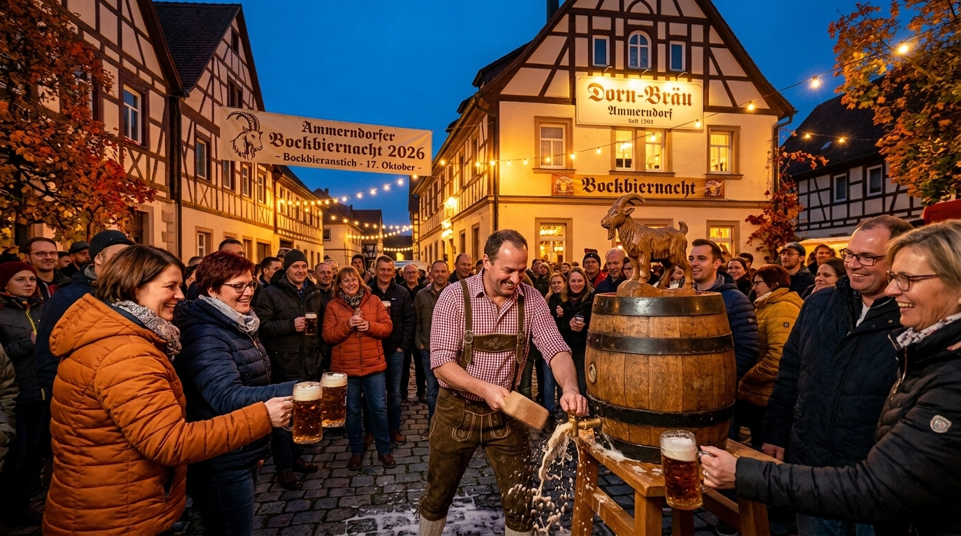 Ammerndorfer Bockbiernacht 2026: Bockbieranstich bei Dorn-Bräu