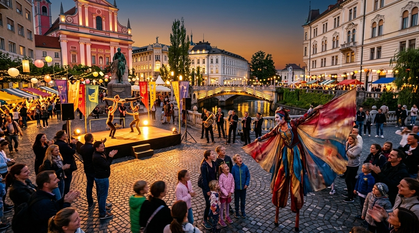 Ana Desetnica 2027: Internationales Straßentheaterfestival in Ljubljana