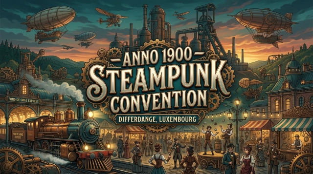 Anno 1900 Steampunk Convention 2027 in Fond-de-Gras (Differdange, Luxemburg)