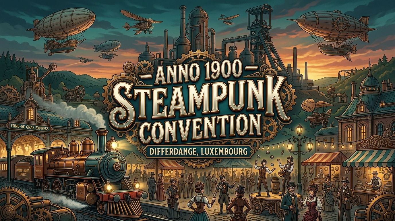 Anno 1900 Steampunk Convention 2027 in Fond-de-Gras (Differdange, Luxemburg)