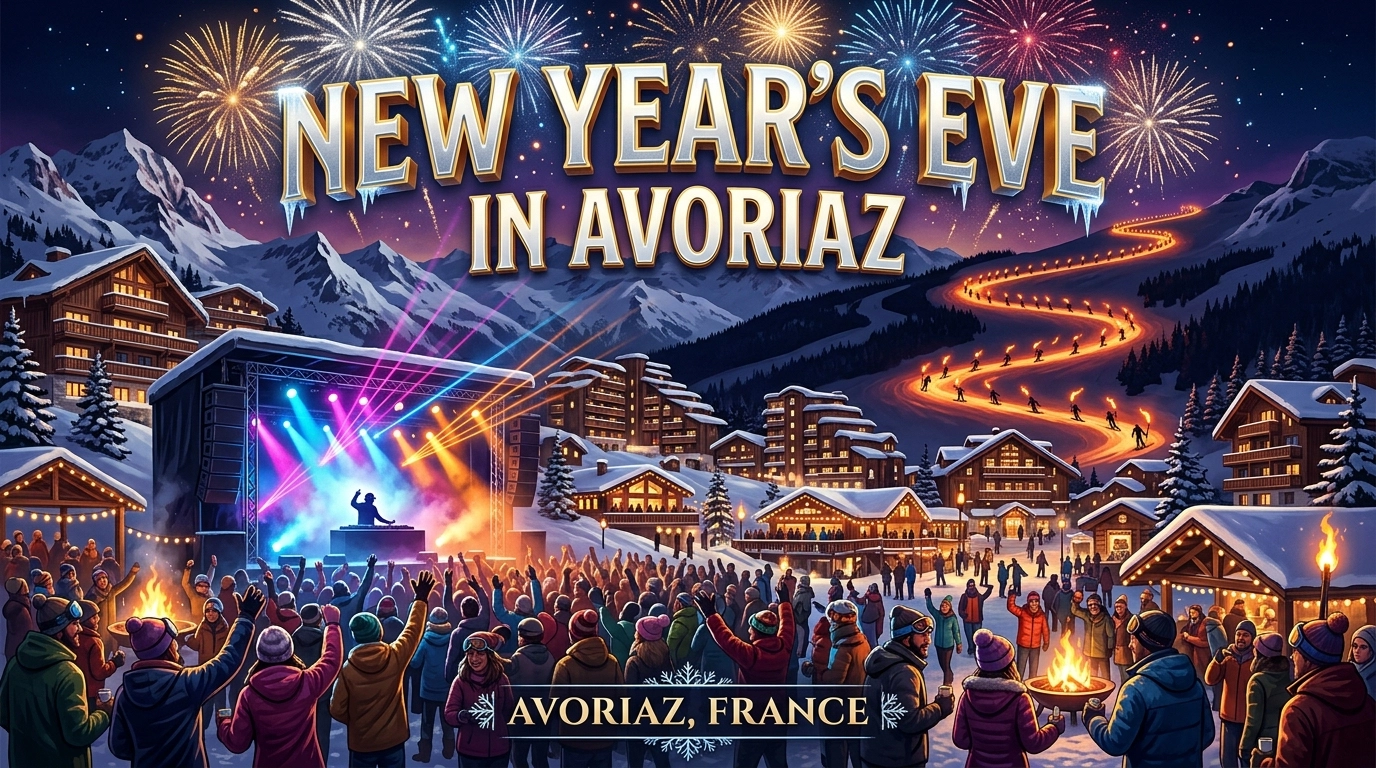 Silvester in Avoriaz 2026/2027: DJ Partys, Clubs und Feuerwerk