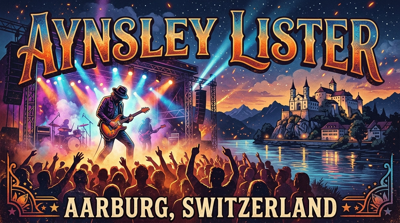 Aynsley Lister 2026 in Aarburg – Blues-Rock-Konzert in der Musigburg