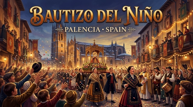 Bautizo del Niño 2026/2027 in Palencia – Neujahrstradition & Süßigkeitenregen