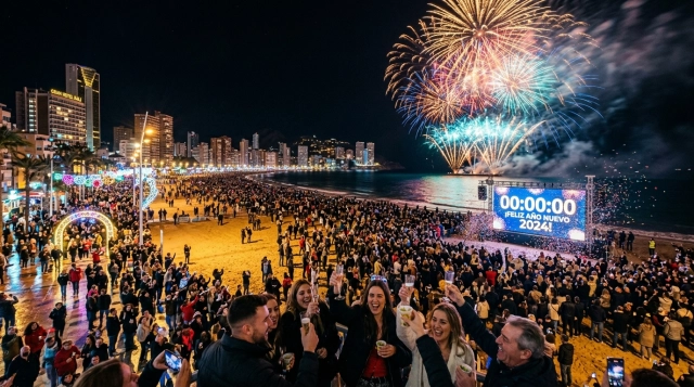 Silvester in Benidorm (Spanien) 2026/2027: Feiern, Programm und Feuerwerk