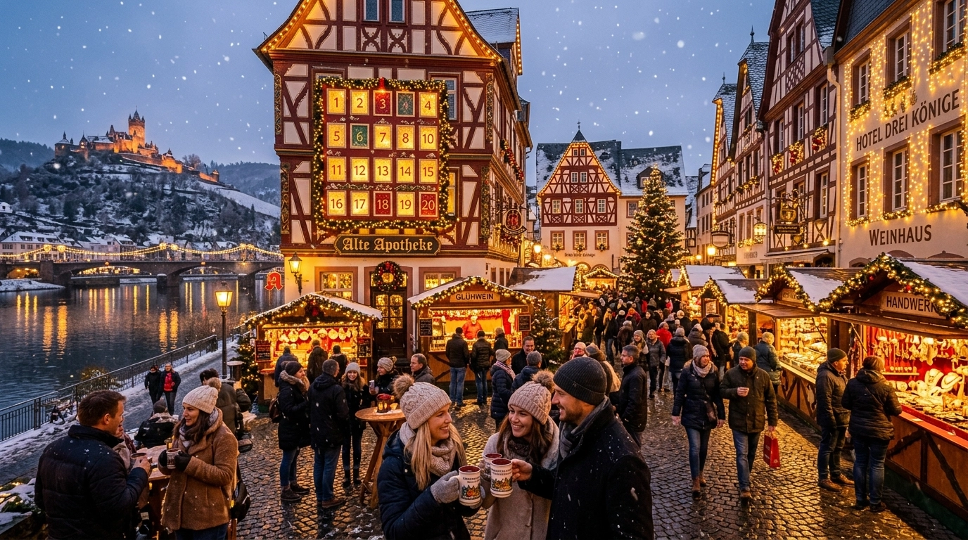 Weihnachtsmarkt Bernkastel-Kues 2026 an der Mosel – Termine, Highlights & Tipps