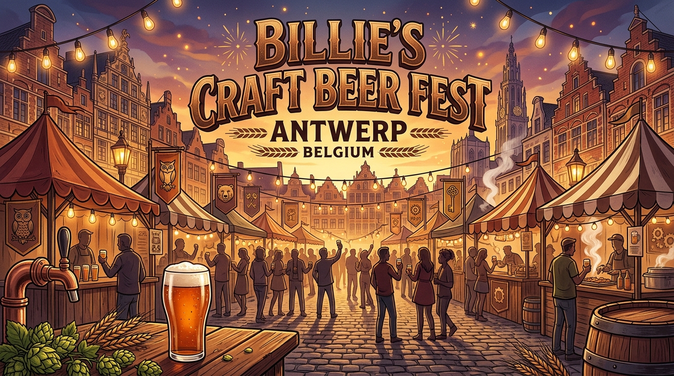 Billie's Craft Beer Fest 2026: Craft Bier Festival in Antwerpen