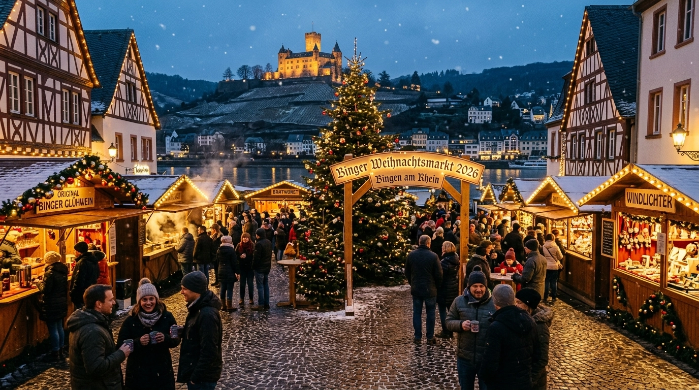 Binger Weihnachtsmarkt 2026 in Bingen am Rhein (Deutschland) – Termine, Programm & Tipps