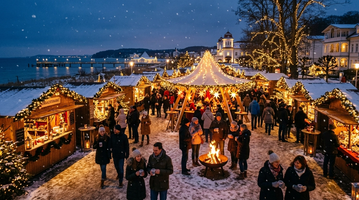 Binzer Weihnachtsmarkt 2026 – Engel, Licht & Meer im Kurpark
