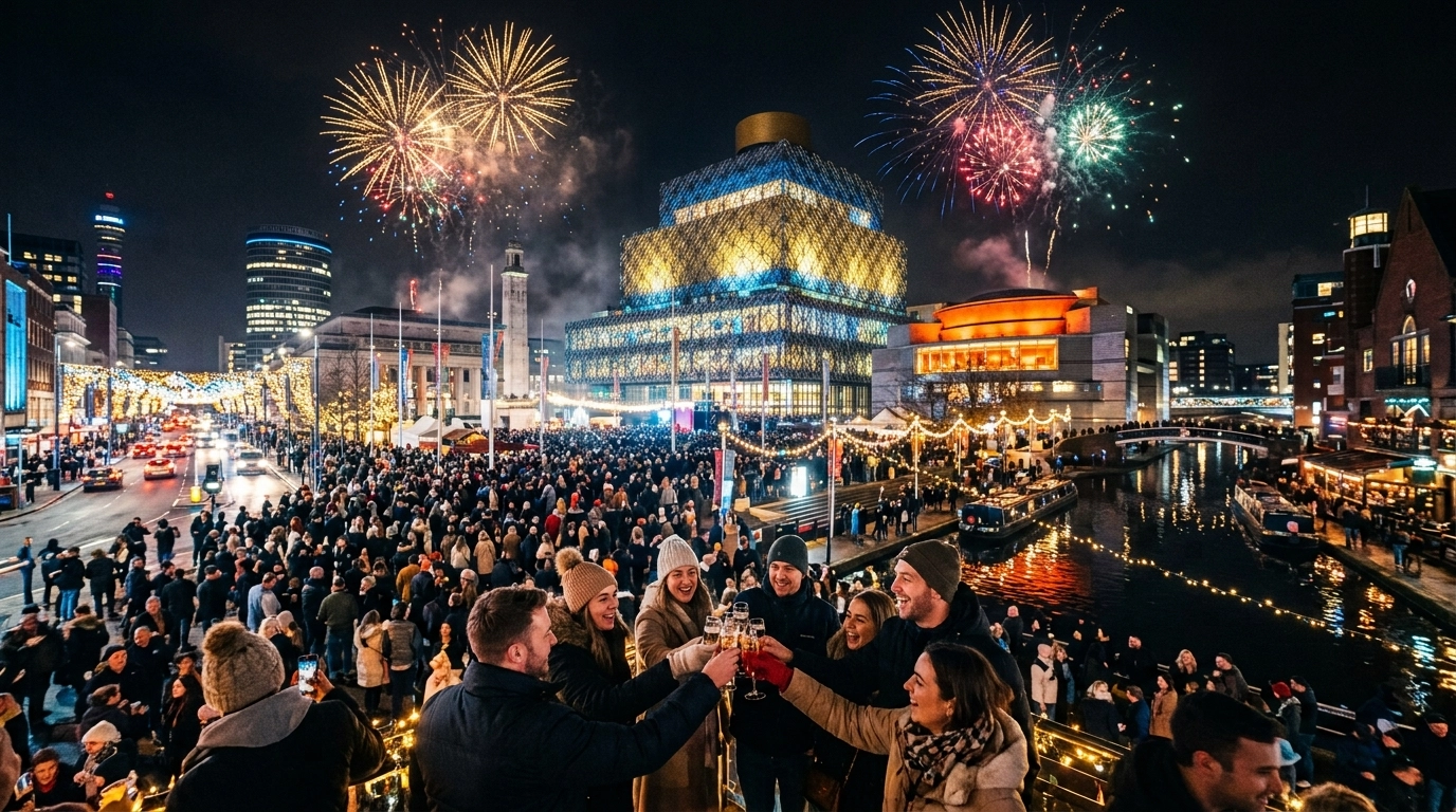 Silvester in Birmingham (Großbritannien) 2026/2027: Feiern, Programm und Events