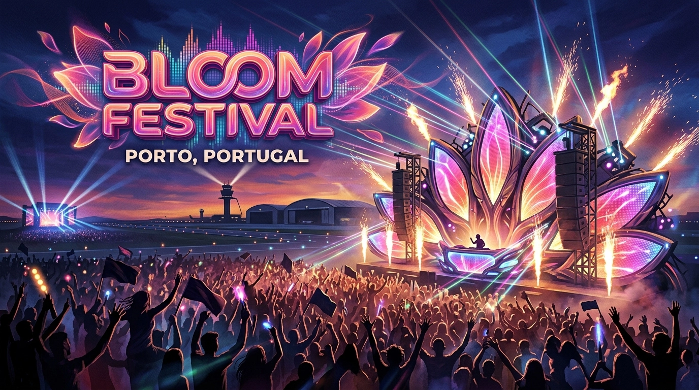 Bloom Festival 2027 – Open-Air Elektronik auf der Startbahn bei Porto