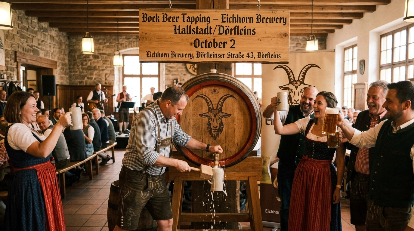 Bockbieranstich Brauerei Eichhorn Dörfleins 2026: Termin in Hallstadt
