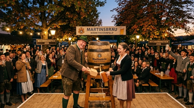 Bockbierfest 2026 im Brauerei Biergarten Martinsbräu Marktheidenfeld