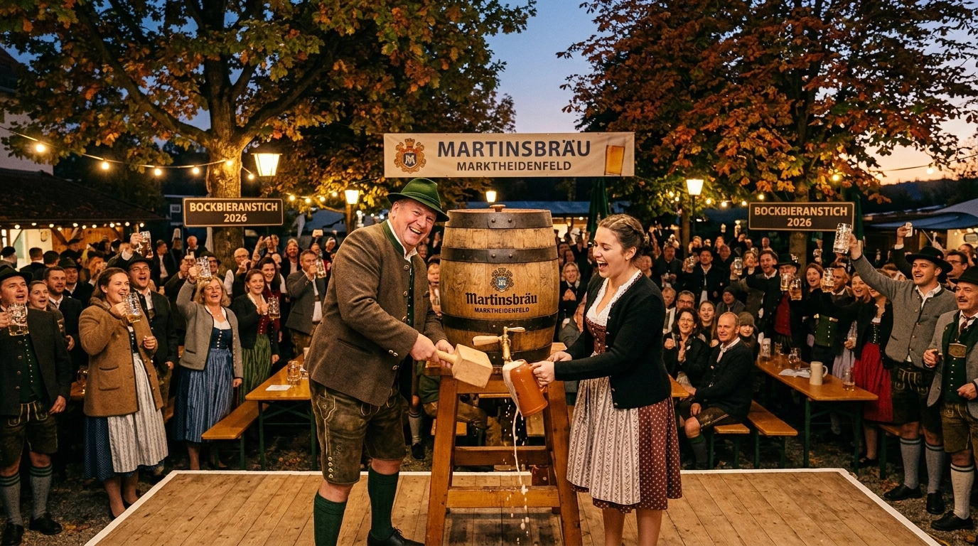 Bockbierfest 2026 im Brauerei Biergarten Martinsbräu Marktheidenfeld