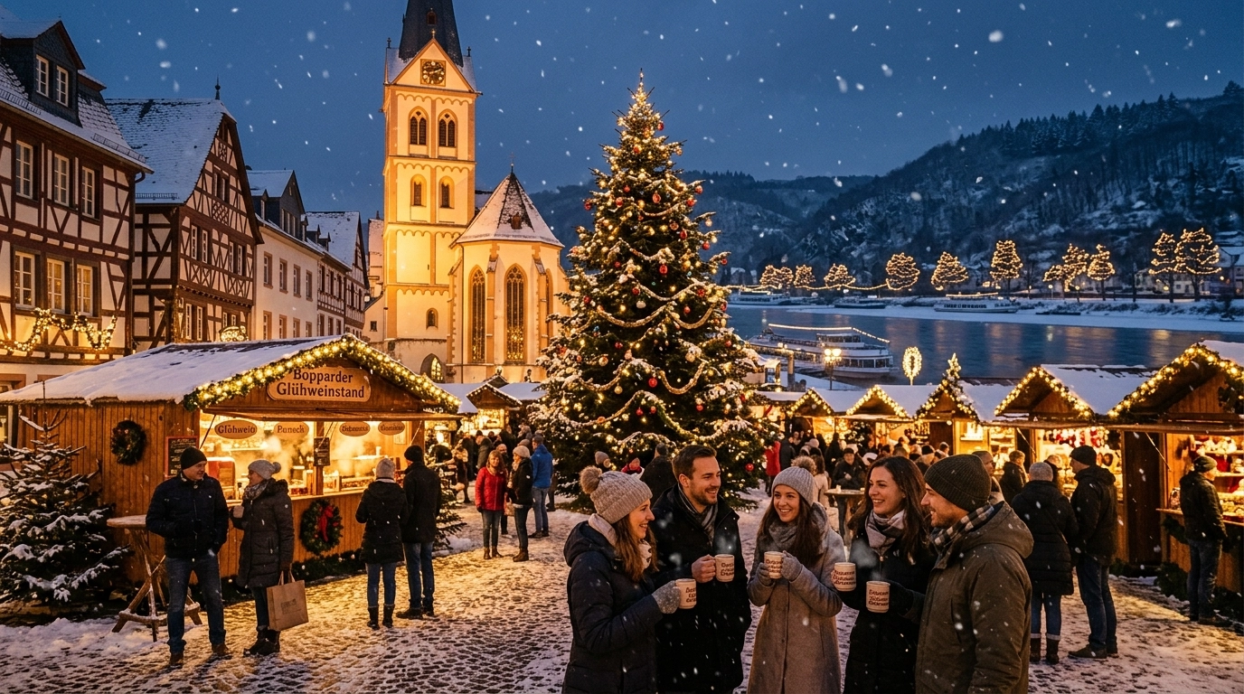 Bopparder Weihnachtsmarkt 2026 in Boppard (Deutschland) – Lichterzauber & Termine