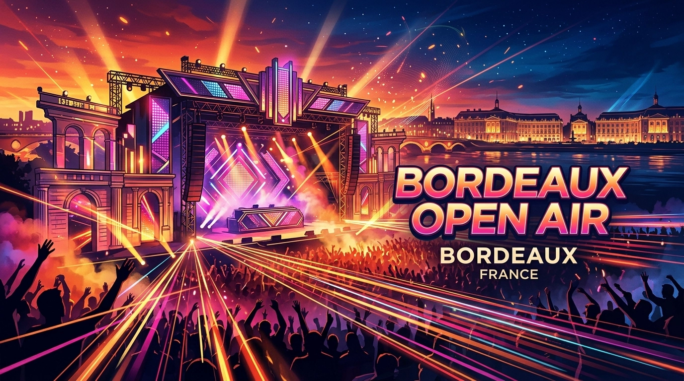 Bordeaux Open Air 2027: Kostenloses Elektronik Festival in den Parks
