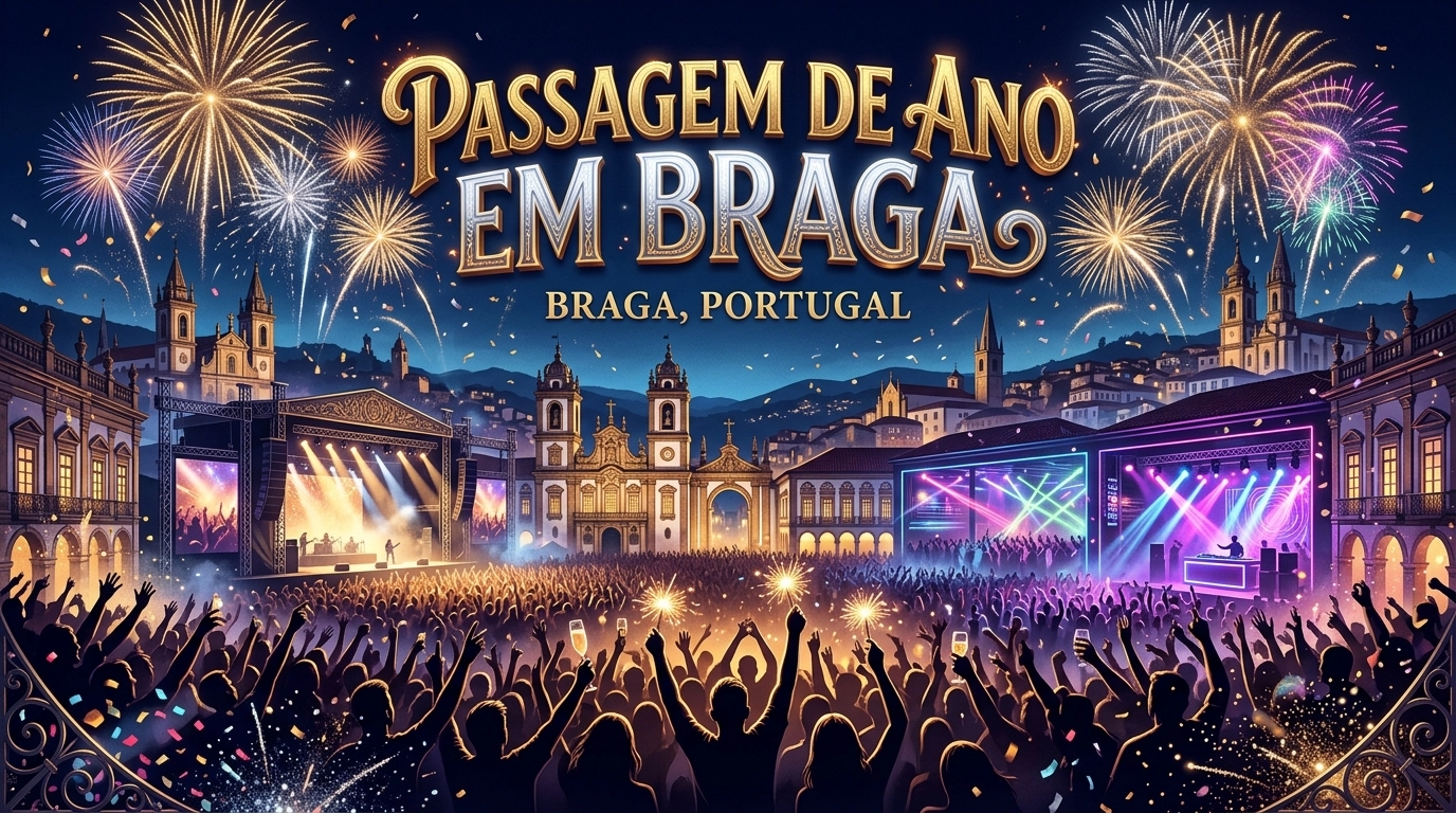 Silvesterpartys in Braga 2026/2027 – Clubs, Galas und Stadtfest