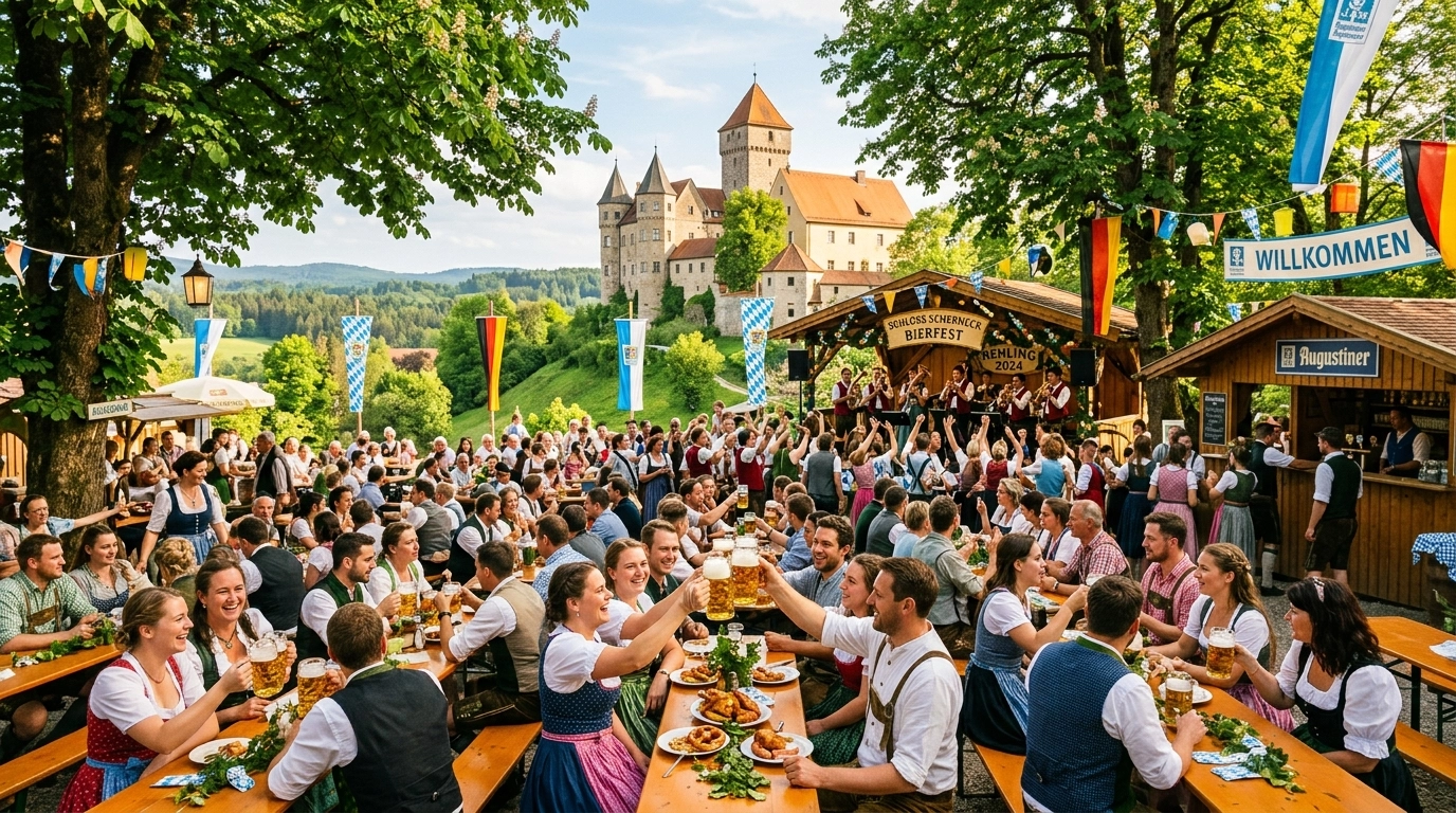 Brauereifest Schloss Scherneck 2027 in Rehling (Deutschland) – Traditionelles Bierfest & bayerische Musik