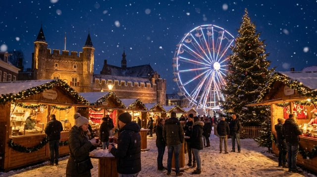 Breda Castle Christmas 2026 in Breda (Niederlande) – Wintermarkt am Kasteelplein