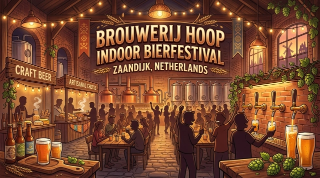 Brouwerij Hoop Indoor Bierfestival 2026 – Craft Beer in Zaandijk