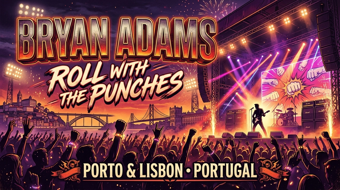 Bryan Adams – Roll With The Punches 2026 in Porto & Lissabon
