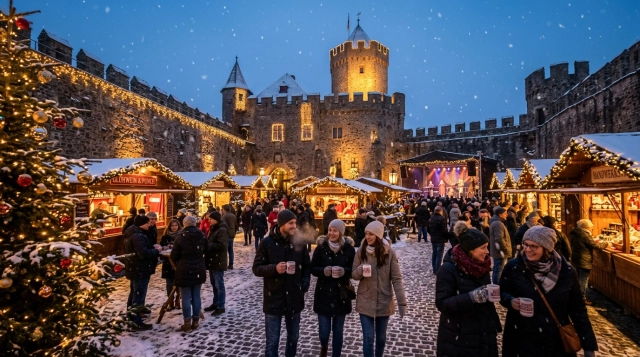 Burgweihnacht Brüggen 2026 – Weihnachtsmarkt an der historischen Burg