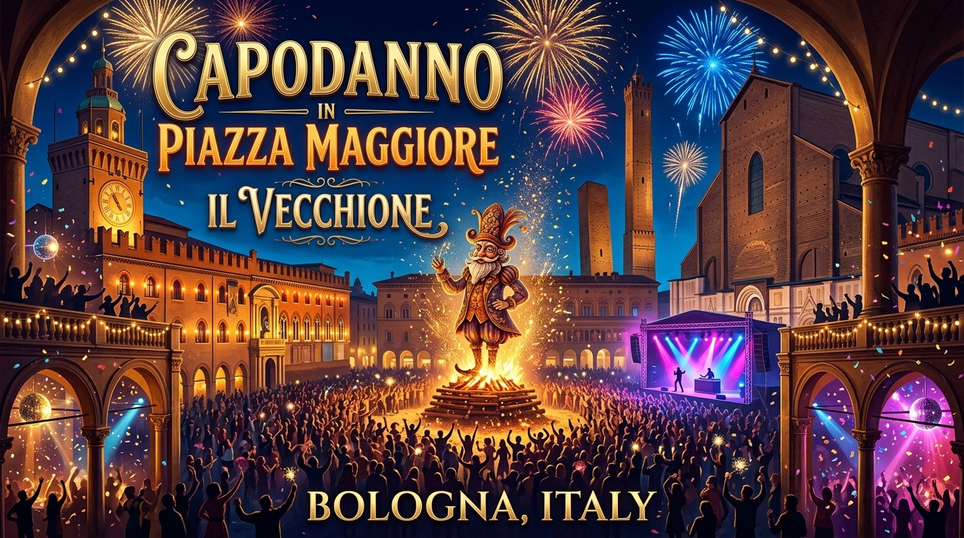 Capodanno Bologna 2026/2027 – Piazza Maggiore, Vecchione & Club-Partys