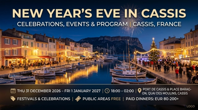 Silvester in Cassis (Frankreich) 2026/2027: Feiern, Programm & Events