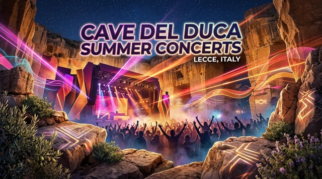 Cave del Duca Lecce 2027: Summer Concerts in the Quarry Amphitheater