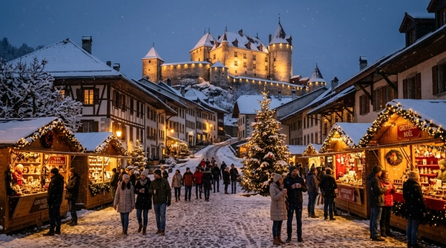 Weihnachtsmarkt Gruyères & Bulle 2026 – Magischer Advent im Kanton Freiburg