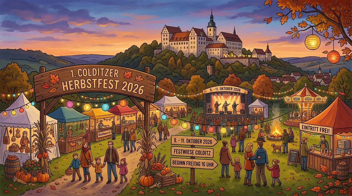 1. Colditzer Herbstfest 2026: Termine und Programm