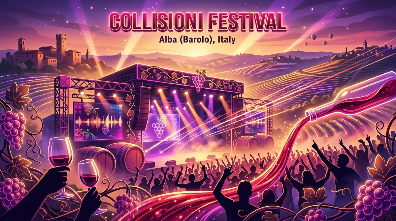 Collisioni Festival 2027: Wein und Musik in den Langhe