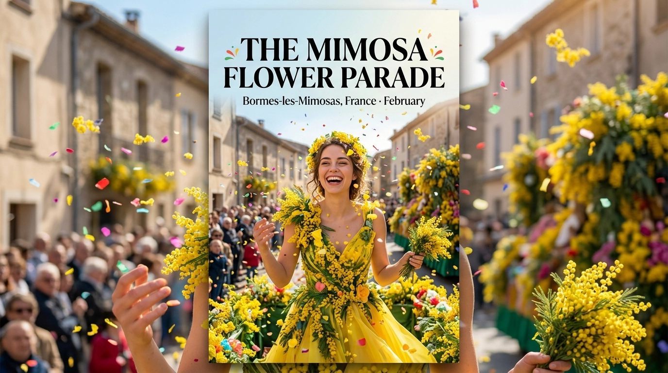 Corso Fleuri Bormes les Mimosas 2027: Der Blumenkorso der Provence