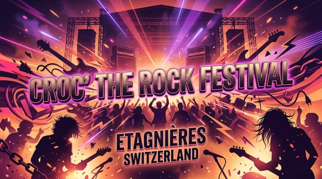 Croc' the Rock Festival Etagnieres (Schweiz) 2026: Rock, Line-up und Tickets