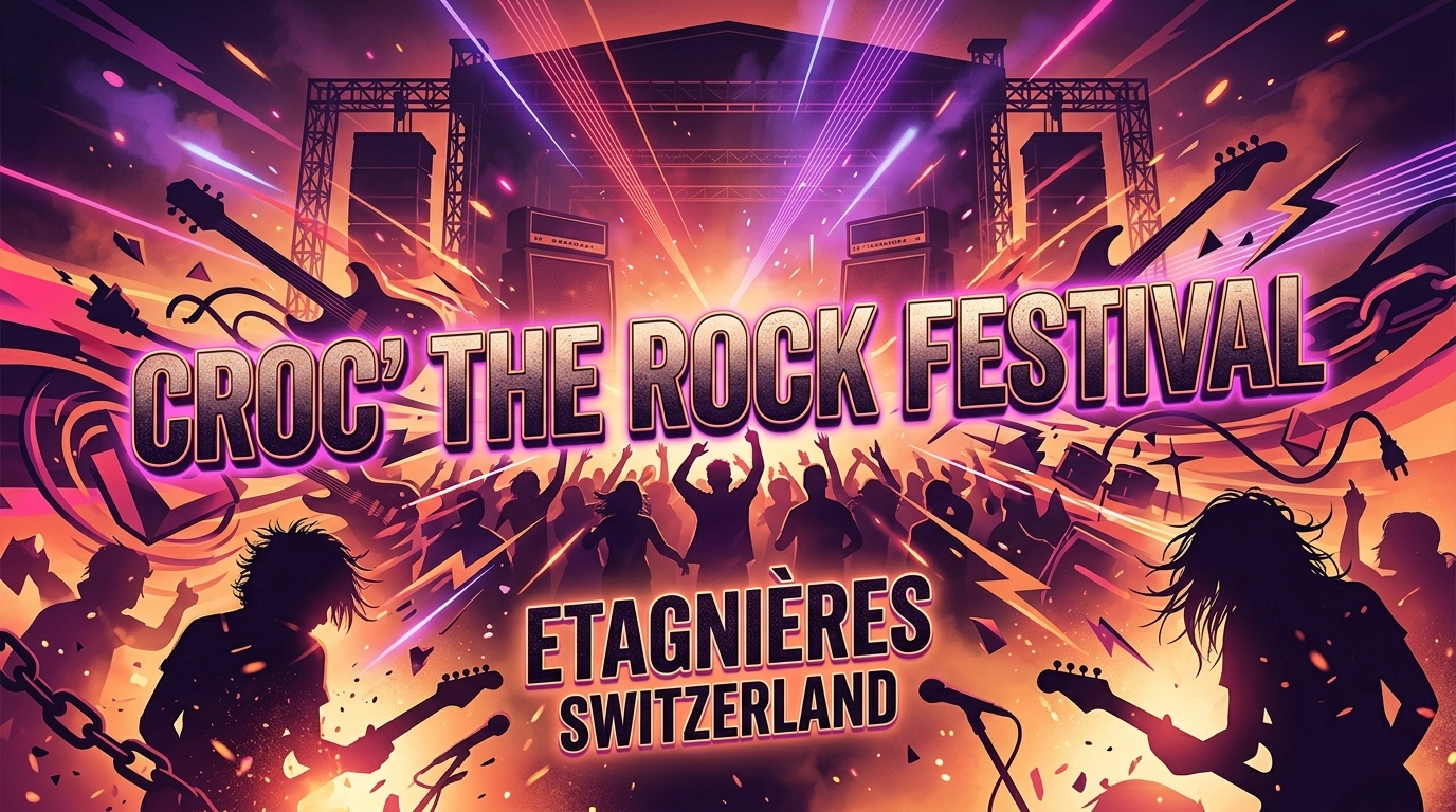 Croc' the Rock Festival Etagnieres (Schweiz) 2026: Rock, Line-up und Tickets