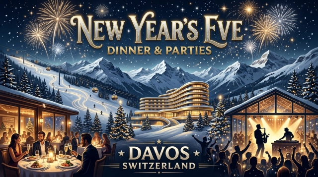 Silvester in Davos 2026/2027 – Hotelpartys, Berghütten & Clubnächte