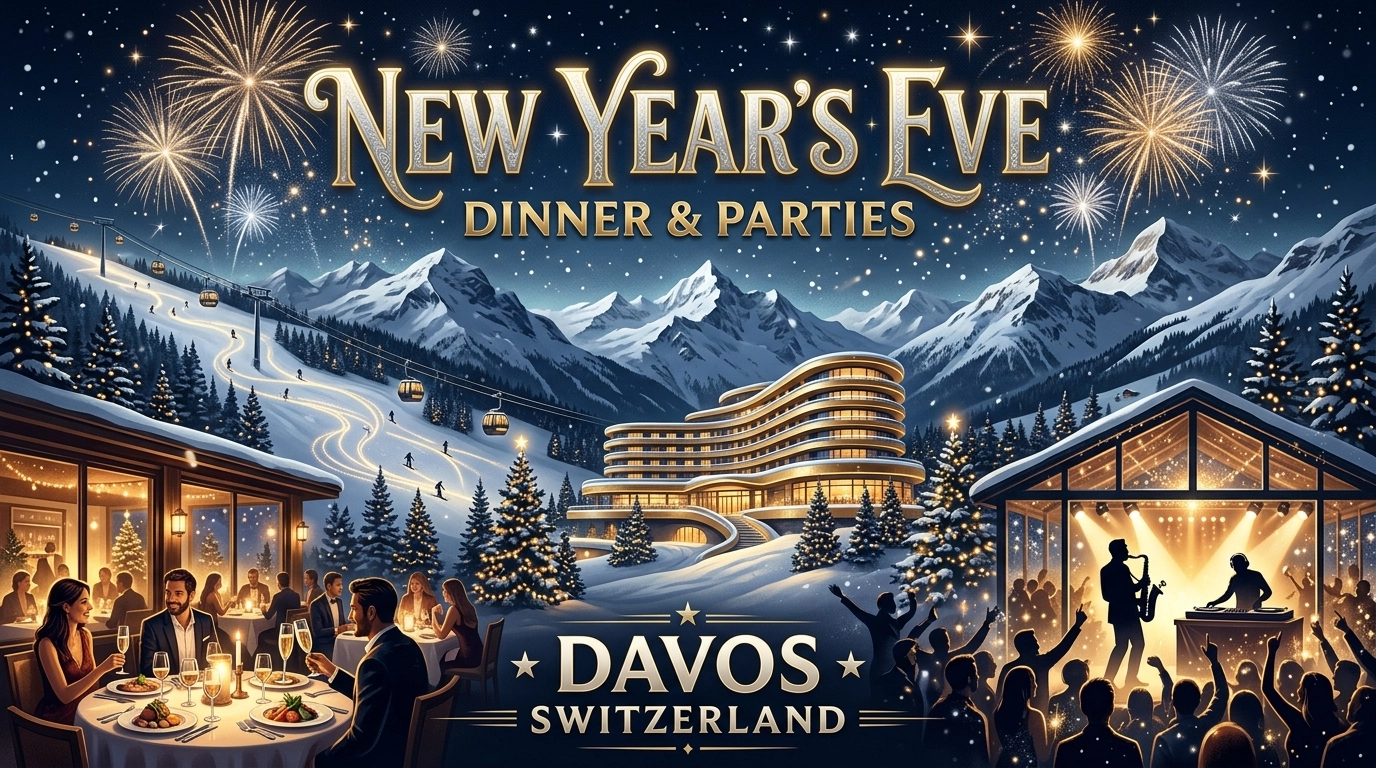 Silvester in Davos 2026/2027 – Hotelpartys, Berghütten & Clubnächte
