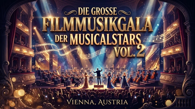 Die große Filmmusikgala der Musicalstars Vol. 2 2026: Filmmelodien live in Wien