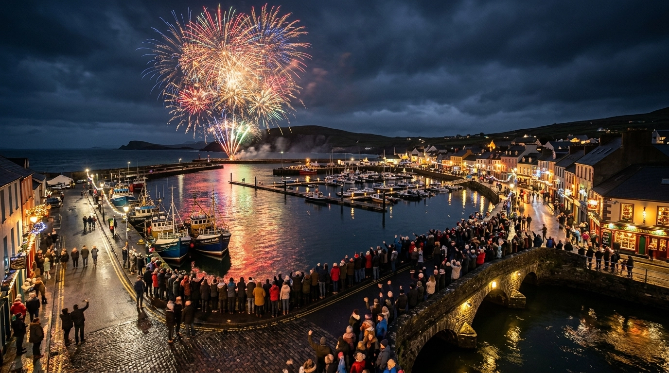 Silvester in Dingle (Irland) 2026/2027: Feuerwerk, Countdown & Neujahrsfeiern