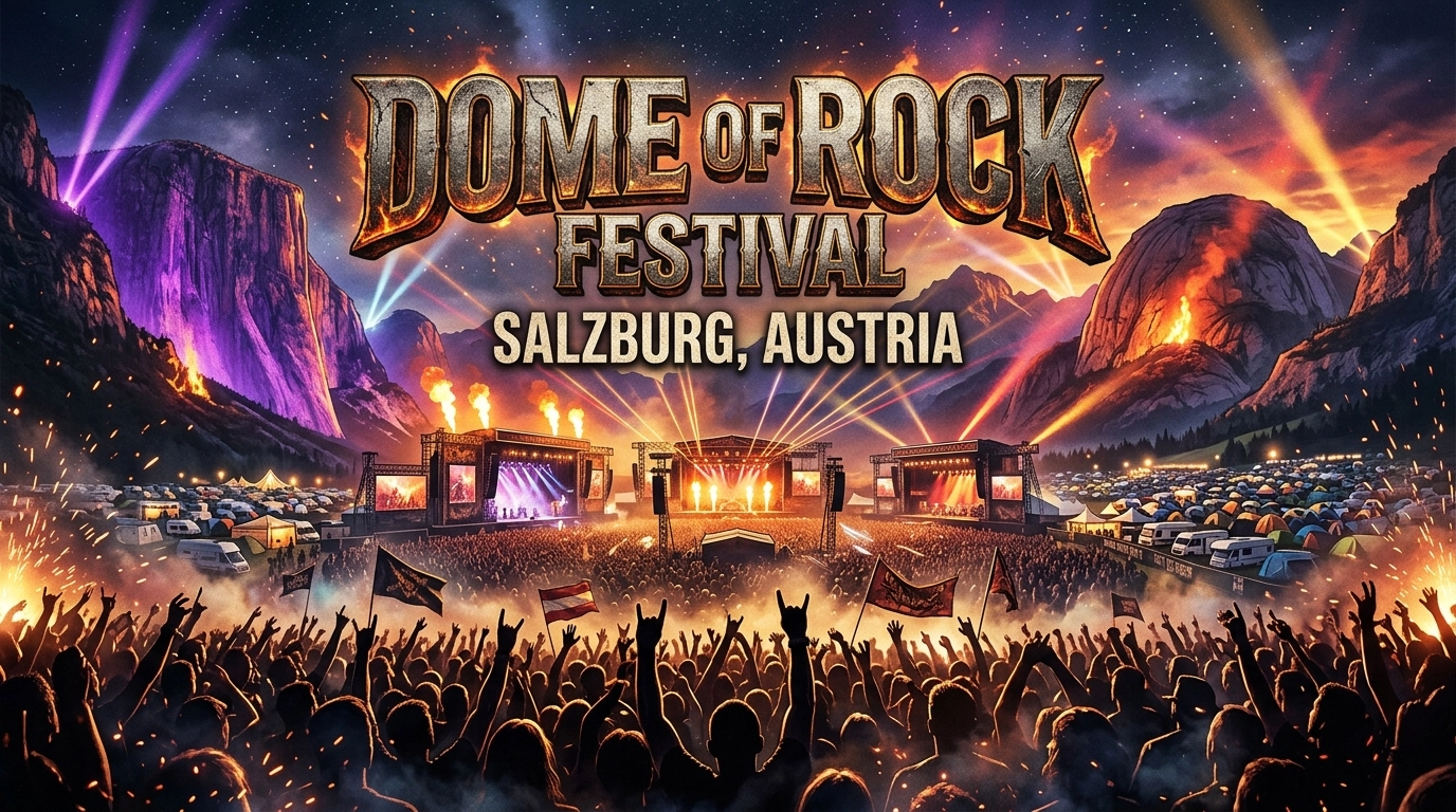 Dome of Rock Festival 2026: Drei Tage Rock und Metal im Rockhouse Salzburg