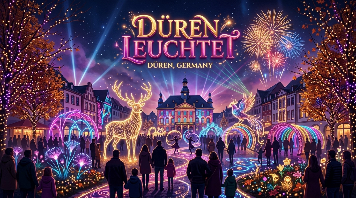 Düren leuchtet 2026 – Magische Welten in der Innenstadt