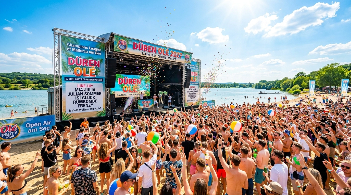 Düren Olé 2027: Termin, Line up und Tickets am Dürener Badesee